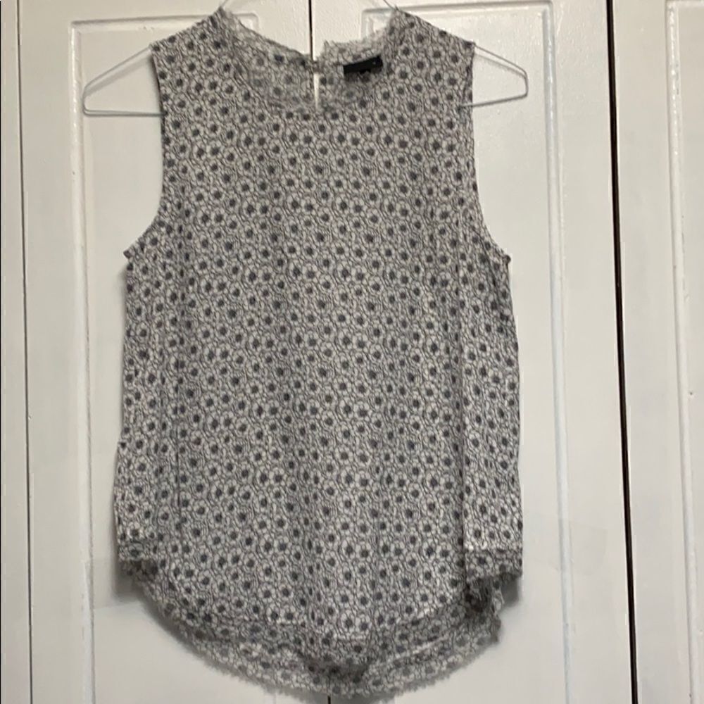 Who What Wear  print hi lo hem tunic S